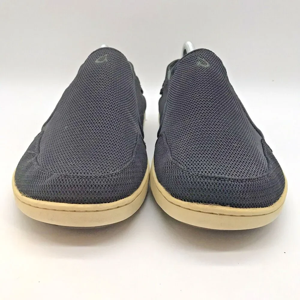OluKai Nohea Mesh Slip On Loafer Navy Blue Men's size 10 Deck Shoe (10188-DGDG)